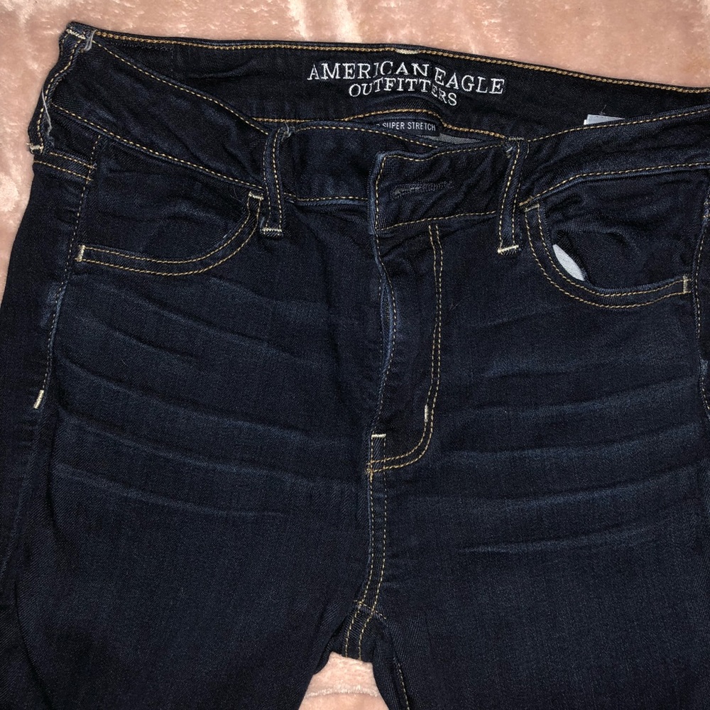 American Eagle Dark Wash X Denim Jegging